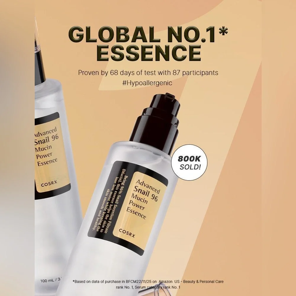 NWT COSRX ADVANCED SNAIL 96 MUCIN POWER ESSENCE 3.38 OZ